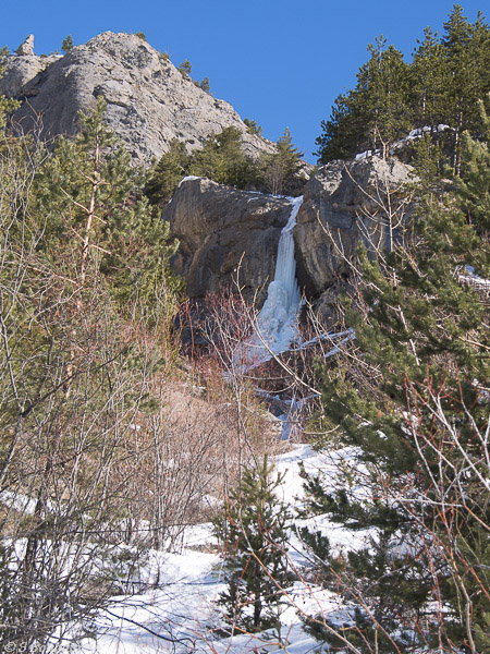 Cascade gelée